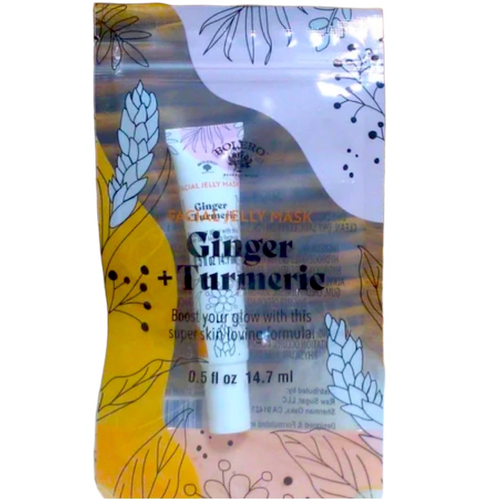 Bolero Ginger & Turmeric Facial Jelly Mask NWT